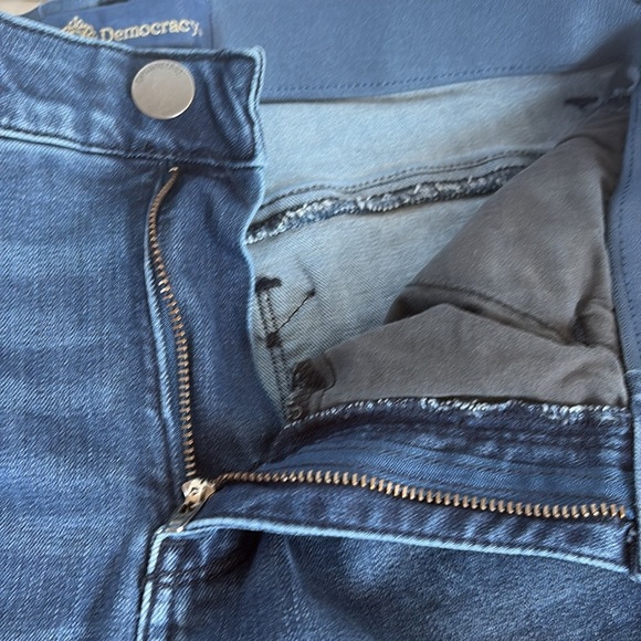 Democracy “Ab-Solution” Skyrise Flare trouser style blue jean dark wash - Picture 9 of 16